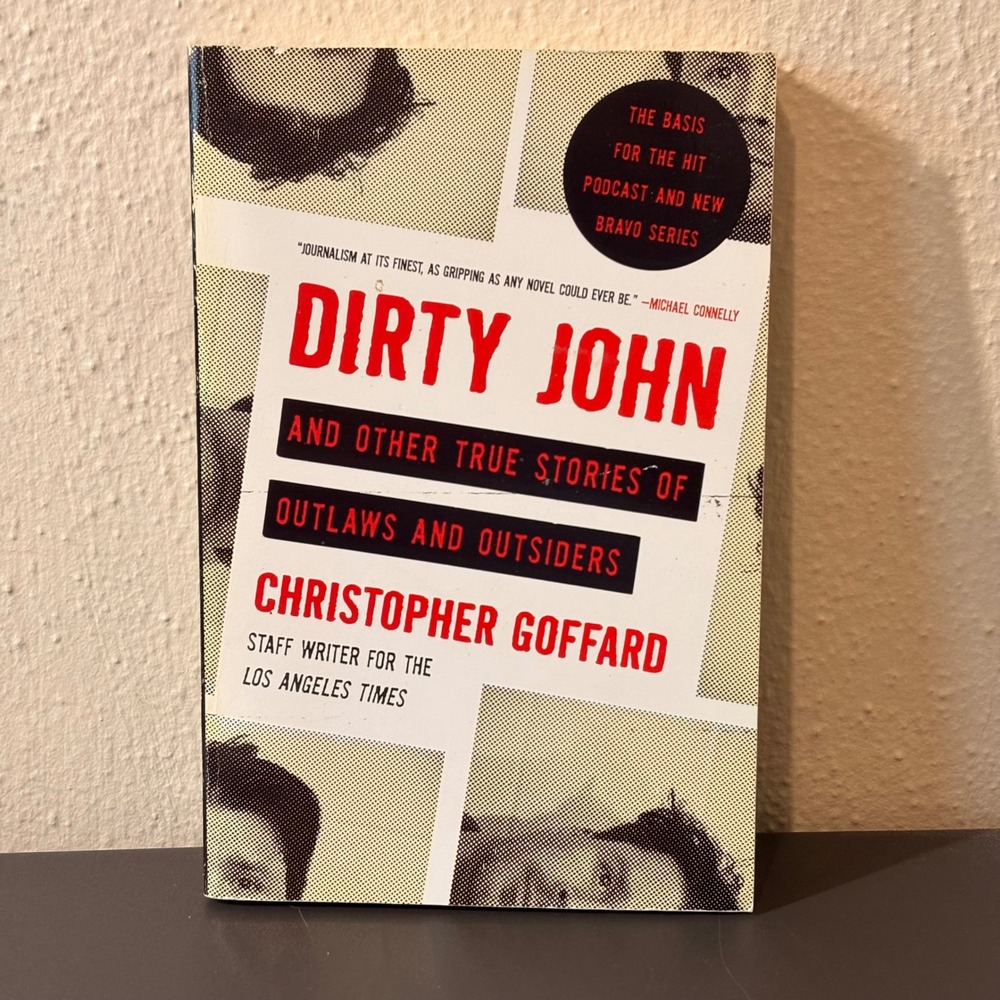 Simon & Schuster Dirty John Book Adult OS Black Red Excellent True Crime Stories